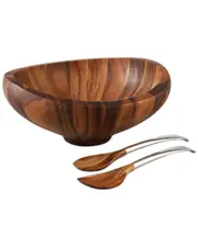 Namb Butterfly Salad Bowl With Servers