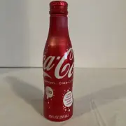 2010 COKE 8.5 oz ALUMINUM BOTTLE COCA-COLA REFRESHMENTS, UNOPENED, CAPPED