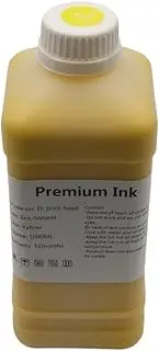 1000ml Eco-Solvent Ink - Compatible with Roland, Compatible with Mimaki, Compatible with Mutoh, Compatible with Epson, R1800 4800 7880 9800 TX800 XP600(Yellow)
