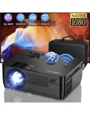 4K Native 1080P Full HD Movie Projector Compatible with iOS/Android/XBox