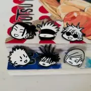 6 Chibi JJK Manga Pins