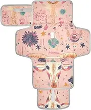 Reusable Changing pad Portable with Tissue Pocket Baby Portable Changing pad Lightweight & Foldable Changing Station
