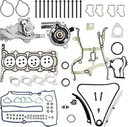 1.4L Head Gasket Set &Timing Chain Kit w/ AW6662 Thermostat Water Pump Fit for Buick Encore 2013-2016, for Chevy Sonic Cruze 2011-2016 1.4L Engines Replace HS26540PT-1, 55565336, 55593034, TWP6662
