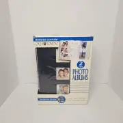 Old Town Bonded Leather 2 Photo Albums Holds 300 Photos Each NEW & Sealed in Box