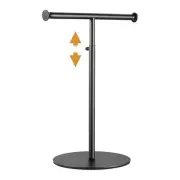 T Bar Purse Display Stand Tabletop: Adjustable Height Handbag Holder,