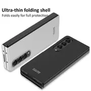 GKK For Samsung Galaxy Z Fold4 5G Ultra-slim Anti-fingerprint Phone Case Hard PC Foldable Phone Multicolor Wine Red