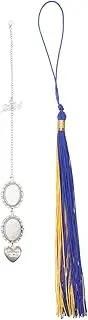 SAFIGLE Graduation Cap Pendant Topper Charms Hat Photo Frame Decorations Memorial Ornaments Picture Frame Fringe Memorial Photo Pendant 2024 Graduation Cap Photo Charm Grad Cap Decor Metal