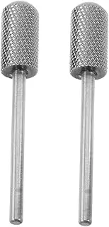 Baluue 2pcs Nail Polisher Drill Bits Cuticle Drill Bit Carbide Nail Bit Nail Drill Heads Replacement Mandrel Small Mandrel Nail Bit Nail Art Sanding Grinding Head Silver Tungsten Steel