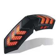 12V Wireless Smart Motorcycle Helmet Lights W/ USB Charging Casque Brake Signal Lamps Waterproof