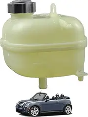 YzusGomumu Engine Radiator Coolant Overflow Reservoir Tank With Cap Compatible With 2001-2008 Mini Cooper S (R50) (R52) (R53) 1.6L Replaces 17137529273 603-331 17137509072