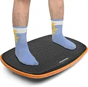 Ergohead Office Standing Desk Anti Fatigue Mat Wooden Wobble Balance Board Stability Rocker Ergonomically Engineered for Stand Up Desks Desk Riser Workstation
