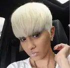 Pixie Cut 613 Blonde Wigs Cosplay Short With Bangs Synthetic No Lace Full Wigs