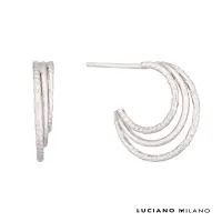 在飛比找Yahoo奇摩購物中心優惠-LUCIANO MILANO 躍 純銀耳環