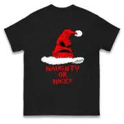 Naughty Or Not Harry Potter Hat Christmas T Shirt,Offensive Christmas Tee