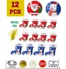 12pcs Boots Shape Christmas Candy Packaging Bags Cookie Gift Bag Pouch Supply