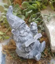 Latex gnome mold 4" x 2.5" x 2.5" plaster cement mould