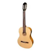 Martinez Left Handed Full Size Student Classical Guitar with Built In Tuner (Spr
