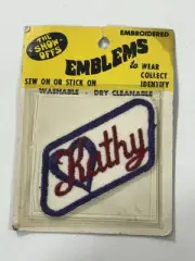 Vintage Emblems The Show Offs Kathy Name Patch Heart Purple Red