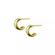 ANYCO Fashion Earrings Gold 925 Sterling Silver Minimalist Glossy Statement Stud for Women Trend Mens Party Jewelry Accessories