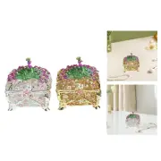Peacock Trinket Box Trinket Case Decorative Jewelry Box for Rings Necklaces