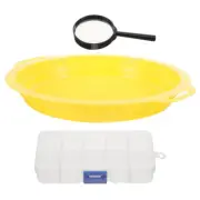 1 Set Sorting Sieve Pan For Mine Potable Filter Pan Sifting Pan Classify Gold