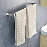 Wall Mounted Single Towel Bar Rail, Stainless Steel Towel Holder, Polished Silver Finish, for Bathroom Hardware and Kitchen, 40cm-120cm (Size : 45cm)