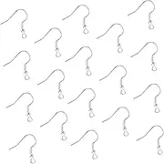 Holibanna 200Pcs Silver Plated Earrings Support Hooks Durable Material Easy to Attach Jewelry Rack Suitable for Various Earring for Crafting and Jewelry