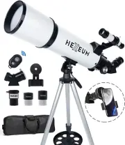 Telescope 80Mm Aperture 600Mm - Astronomical Portable Refracting Telescope Fully