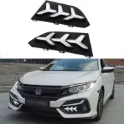 3-Color Led DRL Fog Light Day Running Light 2017-2021 For Honda Civic Hatchback (for: Honda Civic)