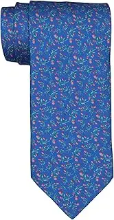 [Italo Ferretti] Blue Floral Printed Tie, Blue