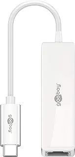 Goobay USB-C RJ 45 Adapter, White
