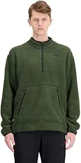 [New Balance] Men's R.W.Tech Sherpa Pullover Half Zip, Kombu, XX-Large