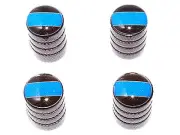 Thin Blue Line - Police Tire Valve Stem Caps - Black