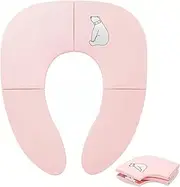 Taoluwin Folding Potty Seat for Toddler, Portable Toilet Seat Cover, Toilet Potty Training Seat Covers for Baby, Toddlers and Kids (Pink)