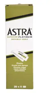 Astra Astra Superior Platinum Double Edge Standard Razor Blades - Qty 100