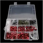 Motorcycle Fairing Bolt Kit Motorcycle Fairing Bolts Screws Body Spring Bolts Kit for Y&amaha for XS 400 for XS400SE for TDR250 DT TDR(Red)