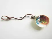 Gift for Her Decorative Sea Shell Spoon Wire Wrap Pearl Glitter Unique