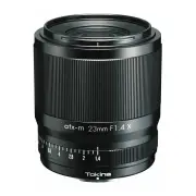 Tokina atx-m 23mm f/1.4 Lens for Fujifilm X-Mount Camera with Hood + INSTANT ACTION 52mm Protector Filter and Adapter Ring set