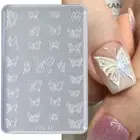 Snowflake Nail Carving Manicure Tool Winter Sweater Gel Stencils for nail diy