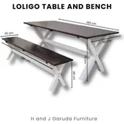 Loligo Bench and Table Combo