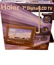 Haier 7" Wide Digital LCD TV Built-in ATSC/NTSC Tuner HLT71 Remote Control NEW
