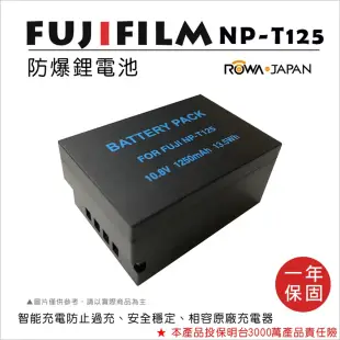 ROWA 樂華 FOR FUJIFILM 富士 NP-T125 T125 相機 電池 GFX 50S 50R 100