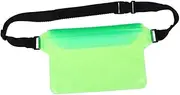 [Homoyoyo] Pouch for Smartphones Adjustable Dirtproof Sandproof Case Bag Lightweight and Spacious Design for Beach Swimming Boating Fishing Green