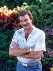 Tom Selleck on Magnum PI 1985 TV OLD PHOTO 4