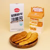在飛比找momo購物網優惠-【eatus】韓國極濃香酥蜜糖奶油可頌壓餅5包/盒(扁可頌/