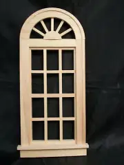 Oversized Church Window. miniature dollhouse 95014 1/12 scale wooden
