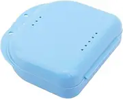 Retainer Case Mouth Guard Case Orthodontic Dental Retainer Box Denture Storage Container,Blue Durability and Fashion