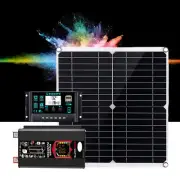 6000W Solar System DC12V to AC110V 220V 100A MPPT Controller 300W Panel Invert6V