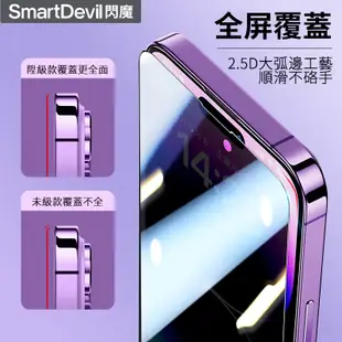 閃魔SmartDevil 強化版 iPhone 全覆蓋高清防窺鋼化膜 全新升級