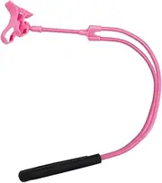 KOMBIUDA 1Pc Shaped Mobile Phone Neck Holder Creative Handsfree Phone Stand for Live Streaming and Home Use Neck Hanging Bracket Pink